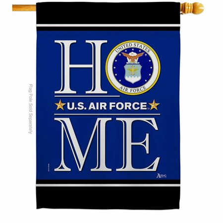 GUARDERIA 28 x 40 in. US Air Force Home House Flag with Armed Forces Double-Sided Vertical Flags  Banner GU3870226